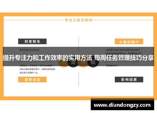 提升专注力和工作效率的实用方法 每周任务管理技巧分享